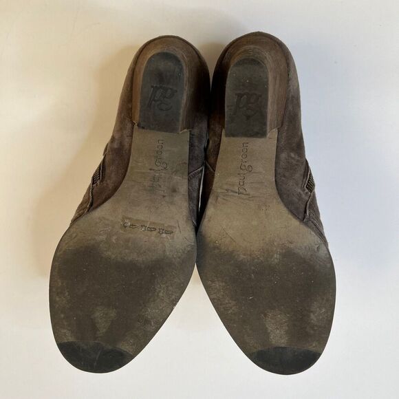 Paul Green Size US 7 Women Taupe Malibu Sliced Metallic Heels Zip Ankle Boots - Picture 11 of 12